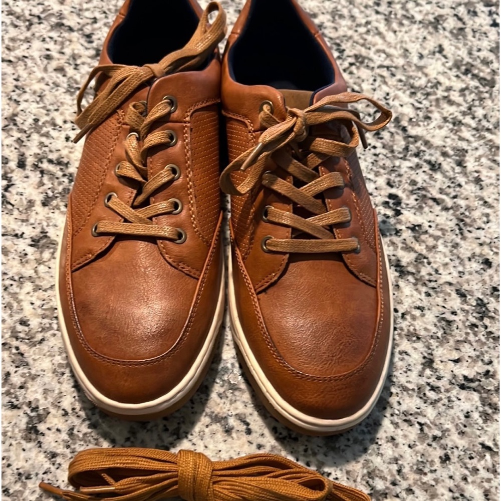 Brown leather Jonsen Milan Brown Leather Men's Shoes. Never worn